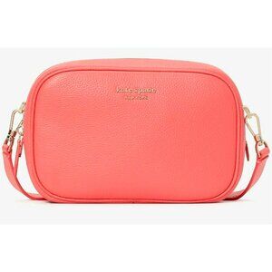S Kate Spade Astrid Oval Crossbody Leather Bag Peach Melba PXR00437 NWT $198